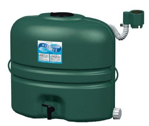 SANEI 地上設置型雨水タンク 有効タンク容量110L グリーン EC2010AS-G-60-110L