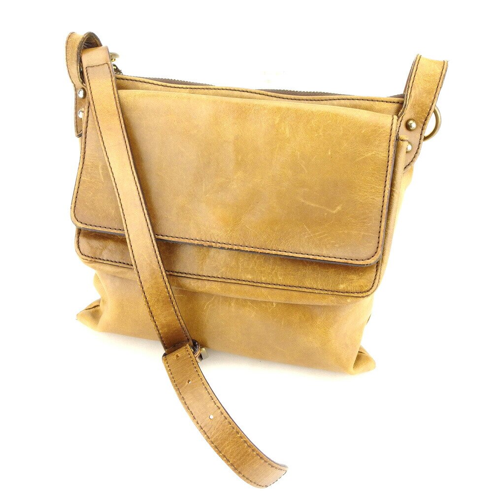 ショルダーバッグ 斜めがけショルダー ベージュ 中古