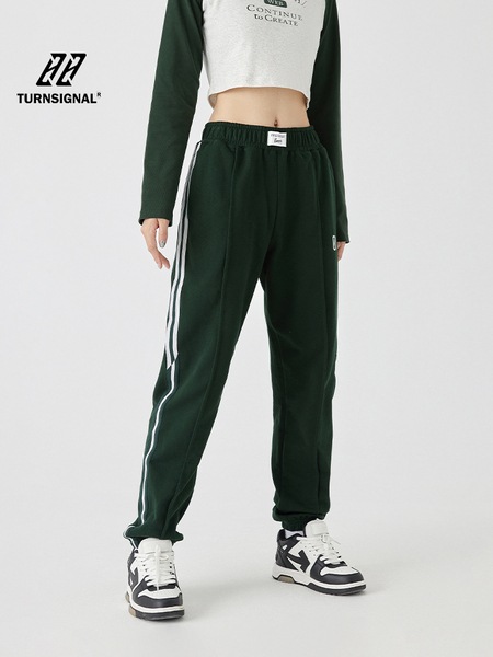 トレンディなブランドのアンクレット付き厚手カジュアルスポーツパンツ