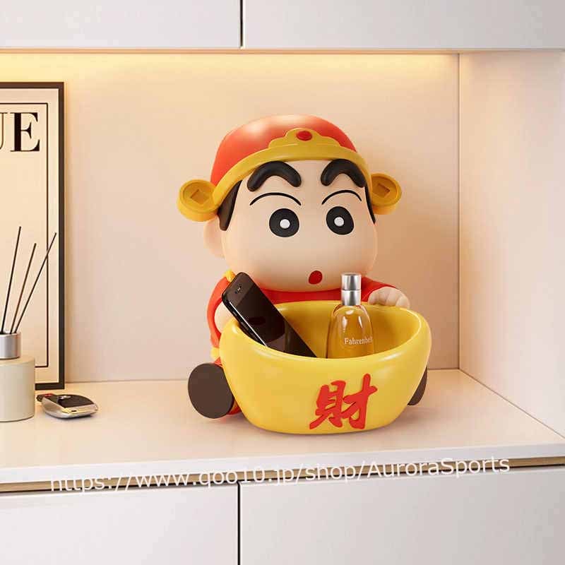 お金钱 招く インテリア雑貨玄関飾り 鍵収納 クレヨンしんちゃん 収納ケース 卓上 韓国 かわいい 収納 ボックスクレヨンしんちゃんグッズ