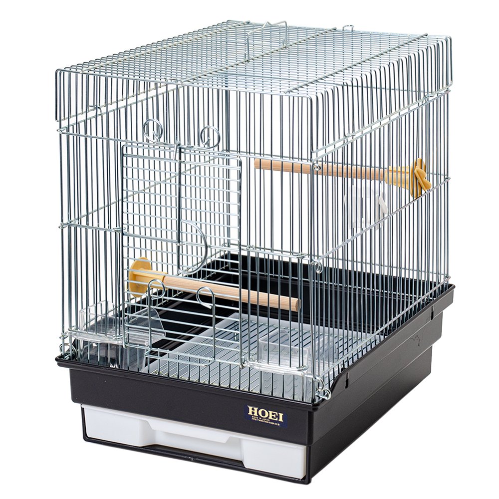 鳥かご　ＨＯＥＩ　２１手のりＧ　ブラック　（２９X３６．５X３９ｃｍ）　セキセイ　小型インコ　フィンチ　ＣＲＣ55―15―10―10―00