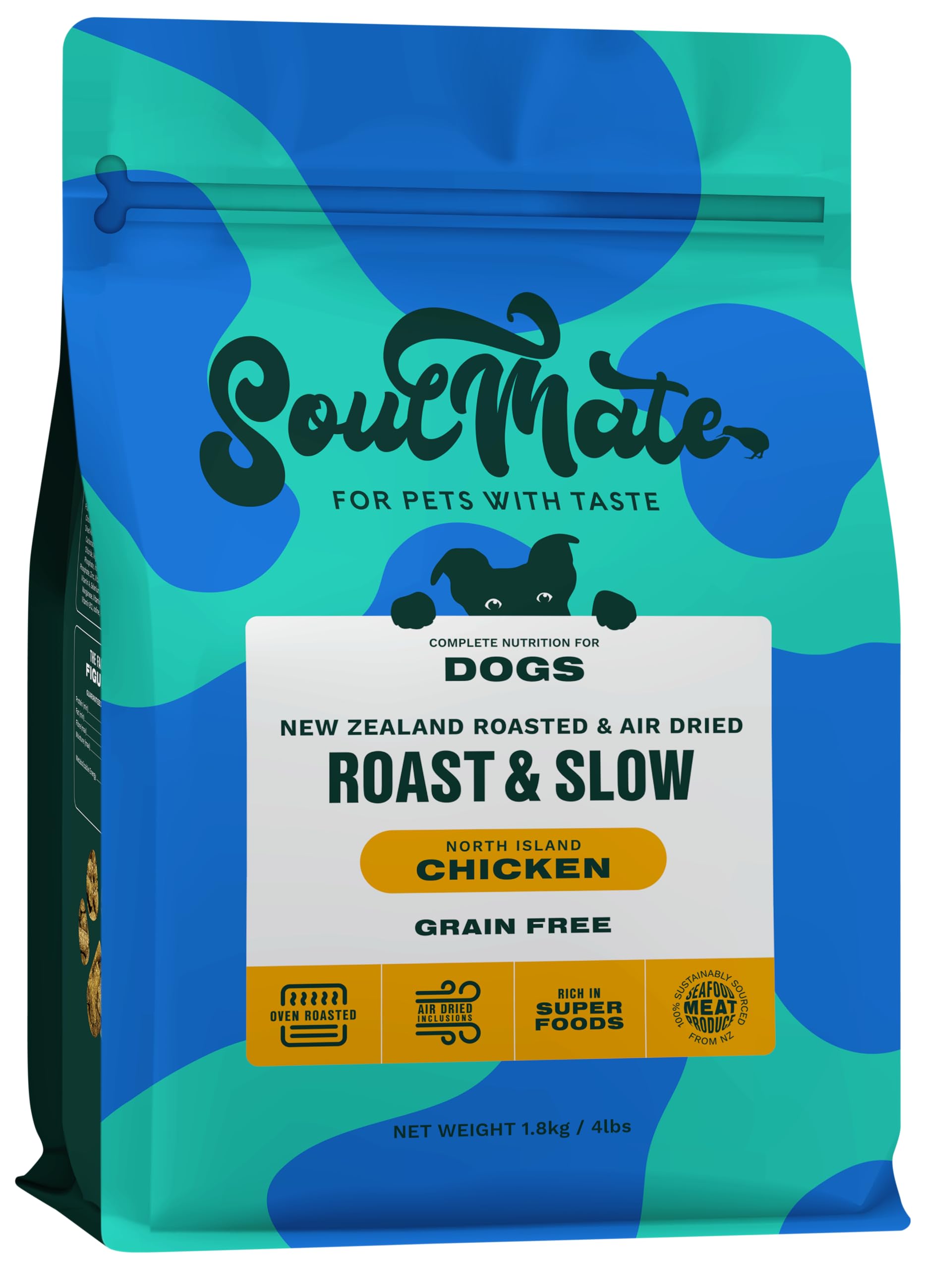 ソウルメイト SoulMate DOG ベイクド＆エアドライフード チキン 1.8kg