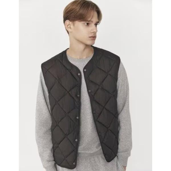 NEW [변우석] メンズ 軽量 パディング ベスト 075915G