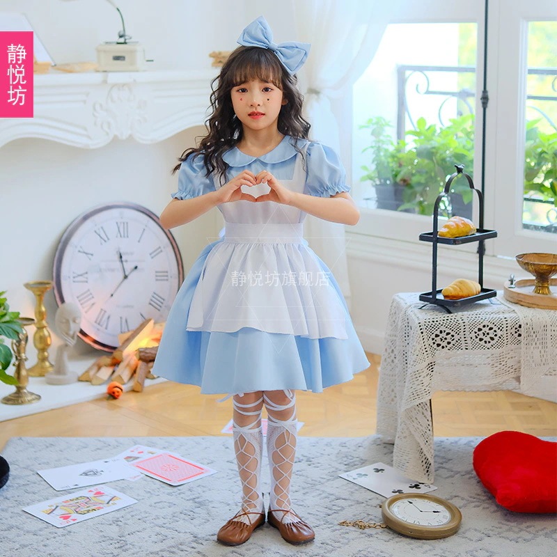 不思議の国のアリス メイド服 子供の日 ドレス 女の子 コスチューム 舞台衣装
