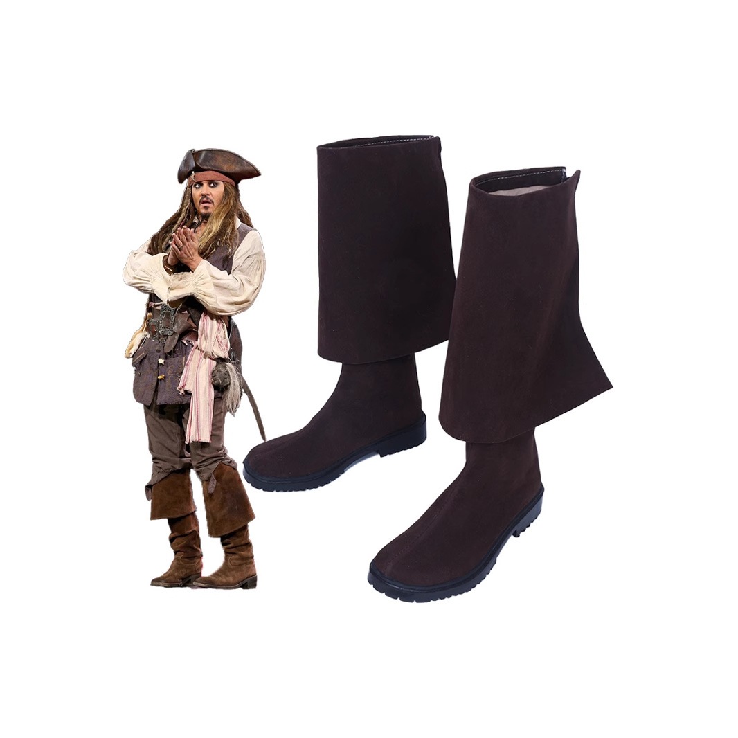 パイレーツ オブ カリビアン 5 キャプテン ジャック スパロウ ブラック シューズ 靴