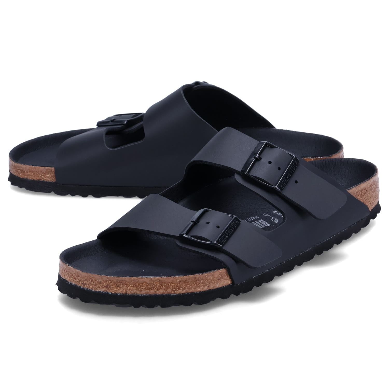 アリゾナ サンダル メンズ ビルコフロー 普通幅 ブラック 黒