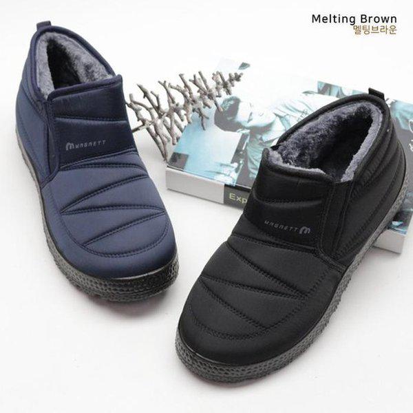 男性用パッド入りブーツ 冬用毛皮シューズ 寒さ対策 GL26
