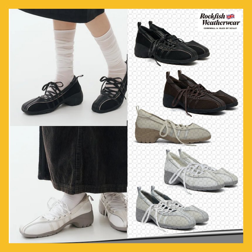 [ILLIT着用] BLISS HEEL LACEUP SNEAKERS 5色 (公式正規品)