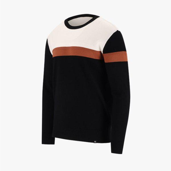 ㅣ男性秋胸ボーダーラウンドセーター6K53303_YS