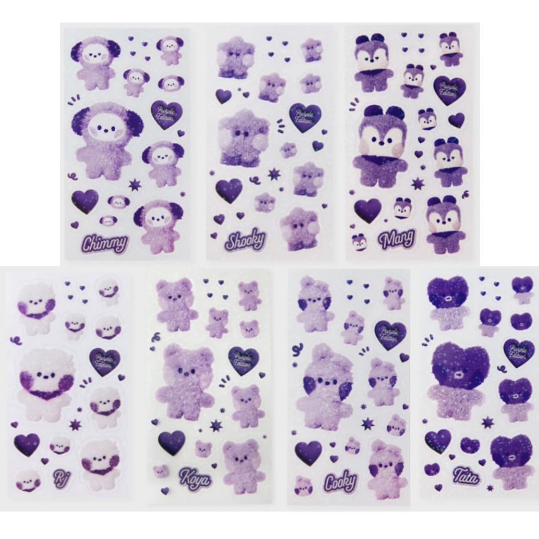 Purple of Wish Edition ミニニ ステッカー 7点セット