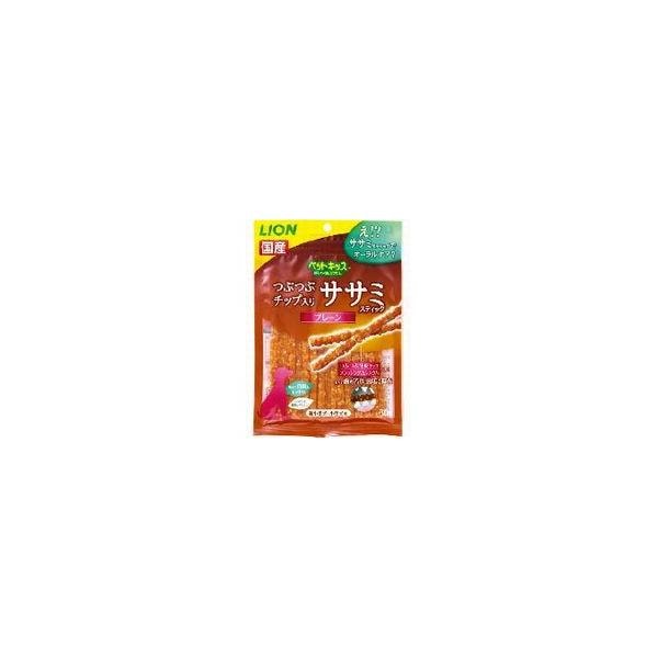 【1ケース】【お取り寄せ対象品】ライオン商事 ペットキッス ツブツブチップ入りささみスティック プレーン 60g[PETKISS(ペットキッス)] *48個