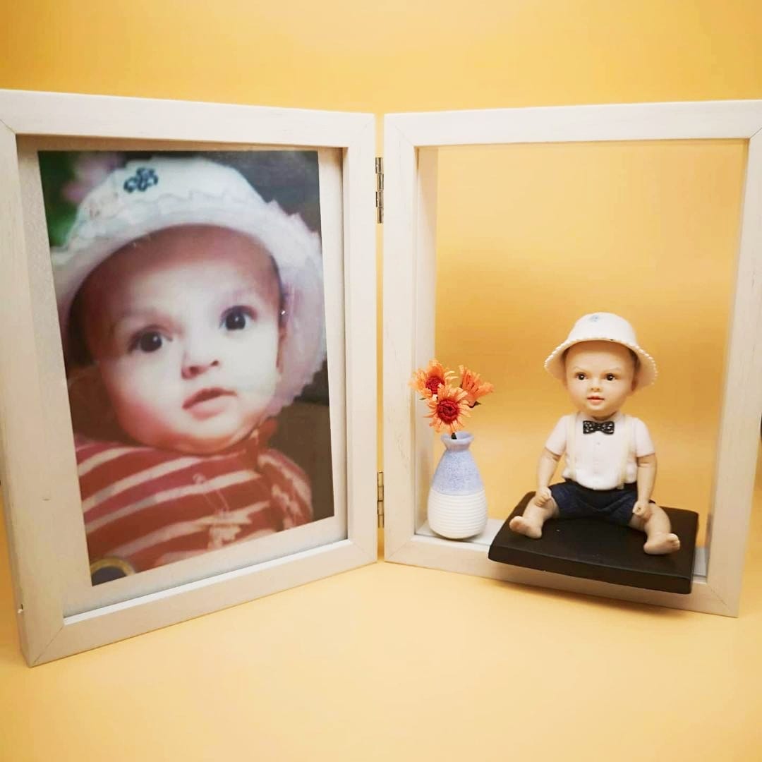 【オーダーメイド】3D肖像画 似顔絵 写真 人形 フィギュア 誕生日 ベビー 赤ちゃん キッズ 子供 幼児 出産祝い