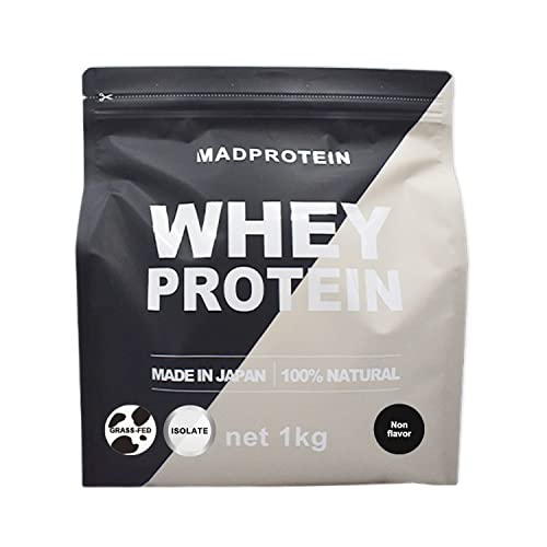MAD PROTEIN(マッドプロテイン) アイソレート ホエイプロテイン WPI グラスフェッド 人口甘味料不使用 プレーン (1)