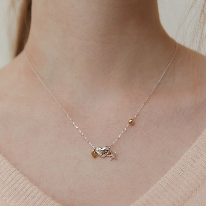 Multi Ornament Necklace 2色 おしゃれ アイドル愛用ブランド 韓国人気 韓国ファッション