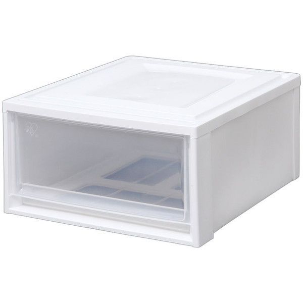 チェスト 浅型 BC-L ホワイト/クリア 3個セット メーカー直送