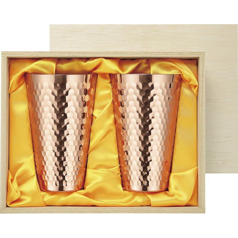 食楽工房 純銅タンブラー450ml ペア（木箱入） CNE976