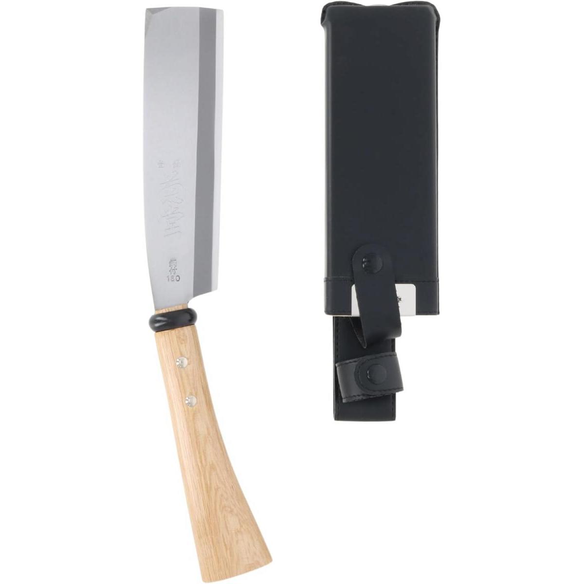 高儀 菊堂 鋼付 サヤ入り ナタ 180mm 片刃 右利き用 調木 鉈 なた TAKAGI