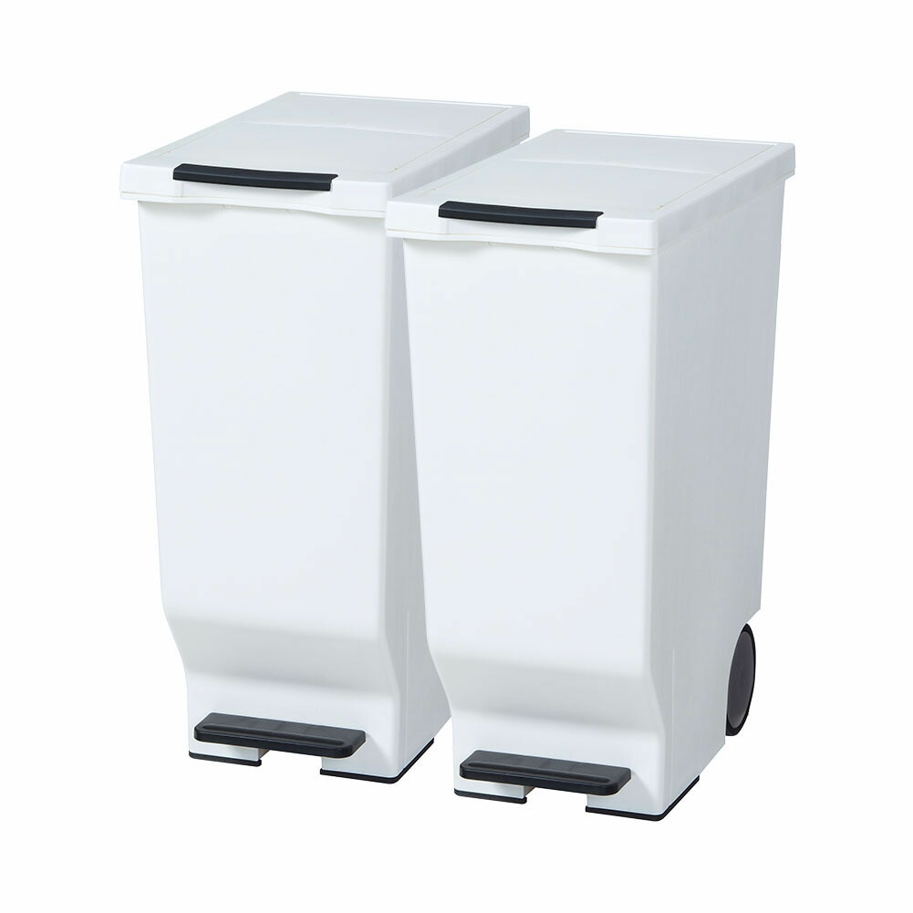 ゴミ箱 2個セット スライドペダルペール45L キッチン リビング ふた付き ダストボックス