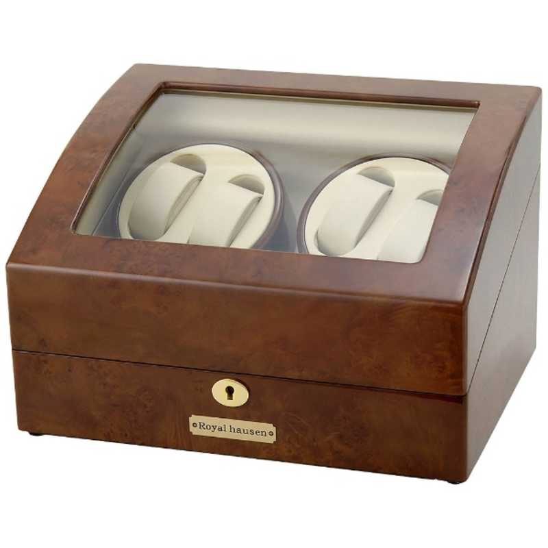 ロイヤルハウゼン　4本巻き自動巻き上げ機(5本収納)　GC03-D31 (ブラウン)