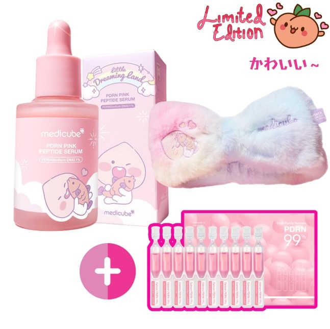 [今だけ限定]PDRN ピンクペプチド アンプル リトルアピーチ エディション(+綿菓子 ヘアバンド 贈呈)+PDRNピンクワンデーセラム