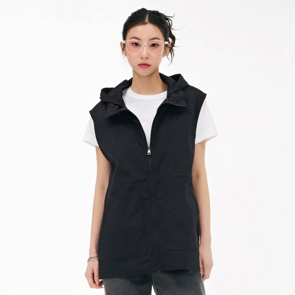 [チェースカルト] レディースフード付きベスト-EBRG7371C03