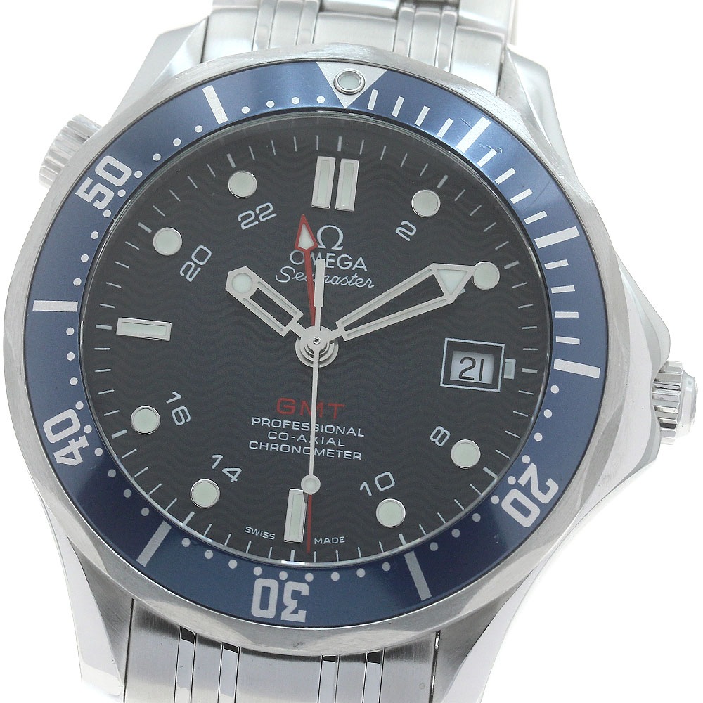 オメガ OMEGA 2535.80 シーマスター300 GMT 自動巻き メンズ 良品 _886834【中古】