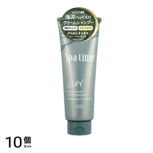 Spa time スパタイム クリームシャンプー (ディープクレンジング) 250g 10個セット