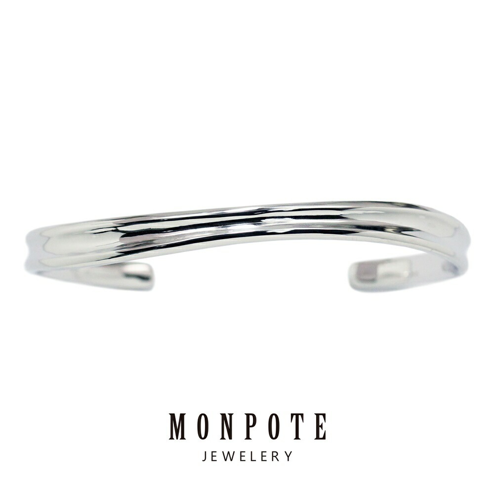 モンポット バングル ブレスレット レディース 普段使い おしゃれ プレゼント 大人 女性 誕生日 シルバーアクセサリー きれい シンプル 結婚祝い 結婚記念日 母 妻 彼女 女友達 ギフト 卒業 入