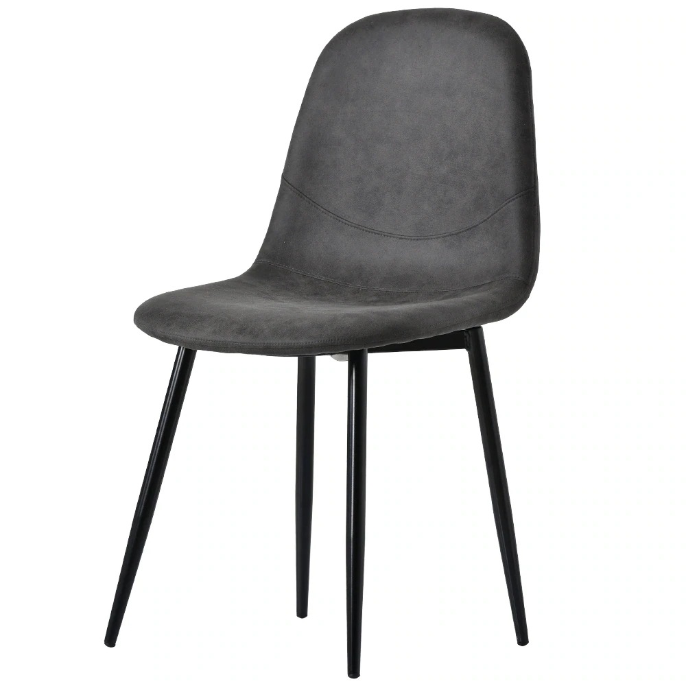 ダイニングチェア 2脚セット 椅子 チェア イス チェアー カフェ おしゃれ ダイニング 食卓 PUレザー 布 ダイニングチェアー ダイニングチェア おしゃれGG6913 Gray Ste