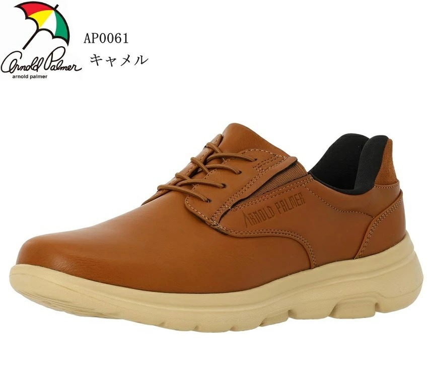 (アーノルドパーマー)AP0061 メンズ Arnold Palmer レースアップハンズフリーカジュアルスニーカー 手を使わずにスっと履けるらくらくハンズフリー設計(38)