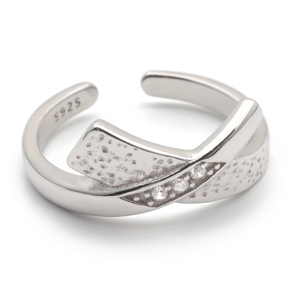 925 リング リボンデザイン [cr127]