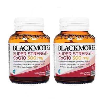 スーパーストレングスCoQ10 300mg 30錠　2本　ブラックモアズ　海外直送日時指定不可