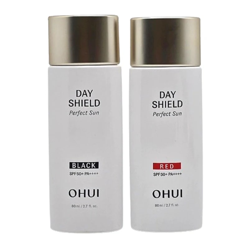 デイシールド パーフェクト サン ブラック レッド 大容量 80mL 2個セット SPF50+ PA++++ 顔用 日焼け止め デイリー 紫外線対策