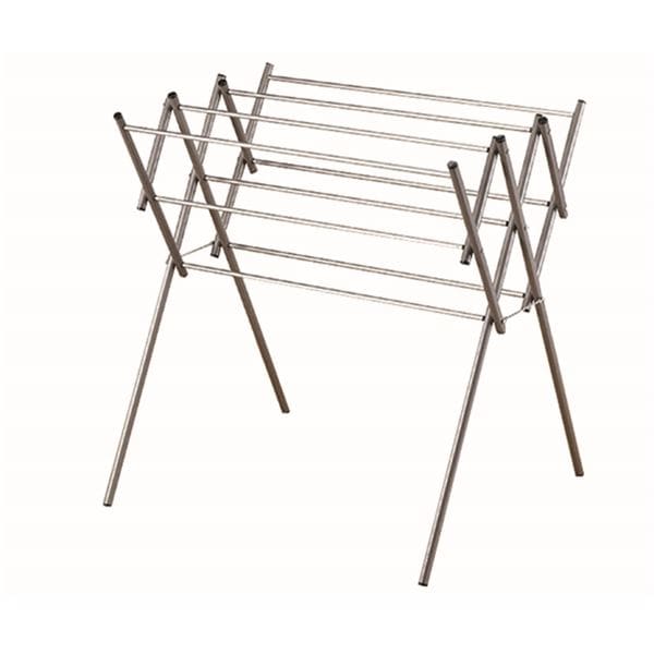 アルミ製 オールマイティ 物干しスタンド/洗濯物干器具 (720×100×860mm) 軽量 コンパクト収納可 日本製 (ランドリー用品)