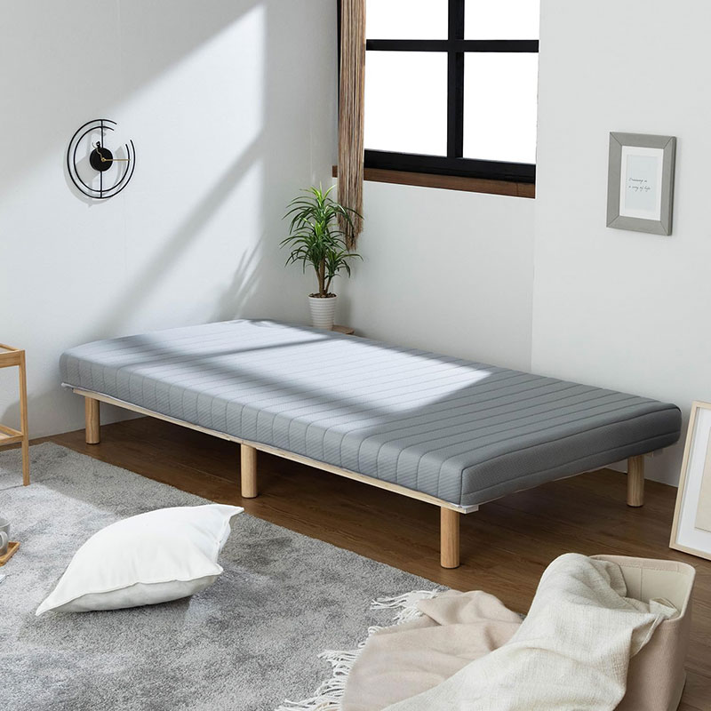 脚付きウレタンマットレス ダブル 脚付きマットレスベッド ウレタン 天然木脚 すのこベッド すのこ 高反発 一体型 体圧分散 ウレタン マットレス ベッド