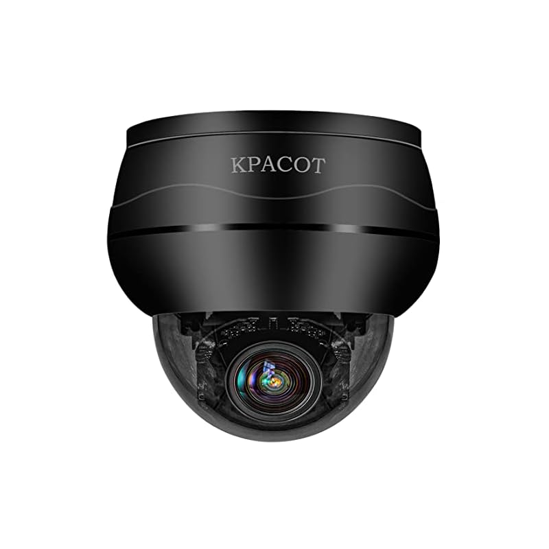 【5MP光学5倍ズーム自動追跡】KPACOT 防犯カメラ 屋外 PoE カメラ 500万画素 AI人体検知 ドーム型監視カメラ 屋外 双方向通話 ipカメラ ptz ネットワークカメラ 動体検知警