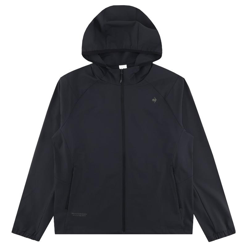 ユニ ランニング ドライ シングルレイヤージャケット QR123EJK31BLK