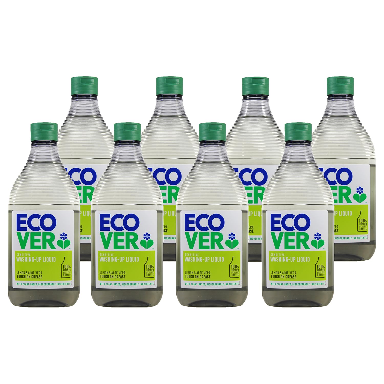 【まとめ買い】ECOVER(エコベール) エコベール 食器用洗剤 本体 レモンの香り 450ml×8個 ecover 手に優しい 植物由来 赤ちゃん 食器洗剤 キッチン洗剤 台所用洗剤 油汚れ ケース