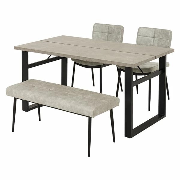 LT-4771GY-50LGY-4S ライトグレー ダイニング4点セット メーカー直送