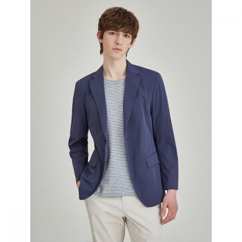 [ロガディス] 軽量ナイロンストレッチソリッドセットアップジャケットブルー（RY5411P72P）