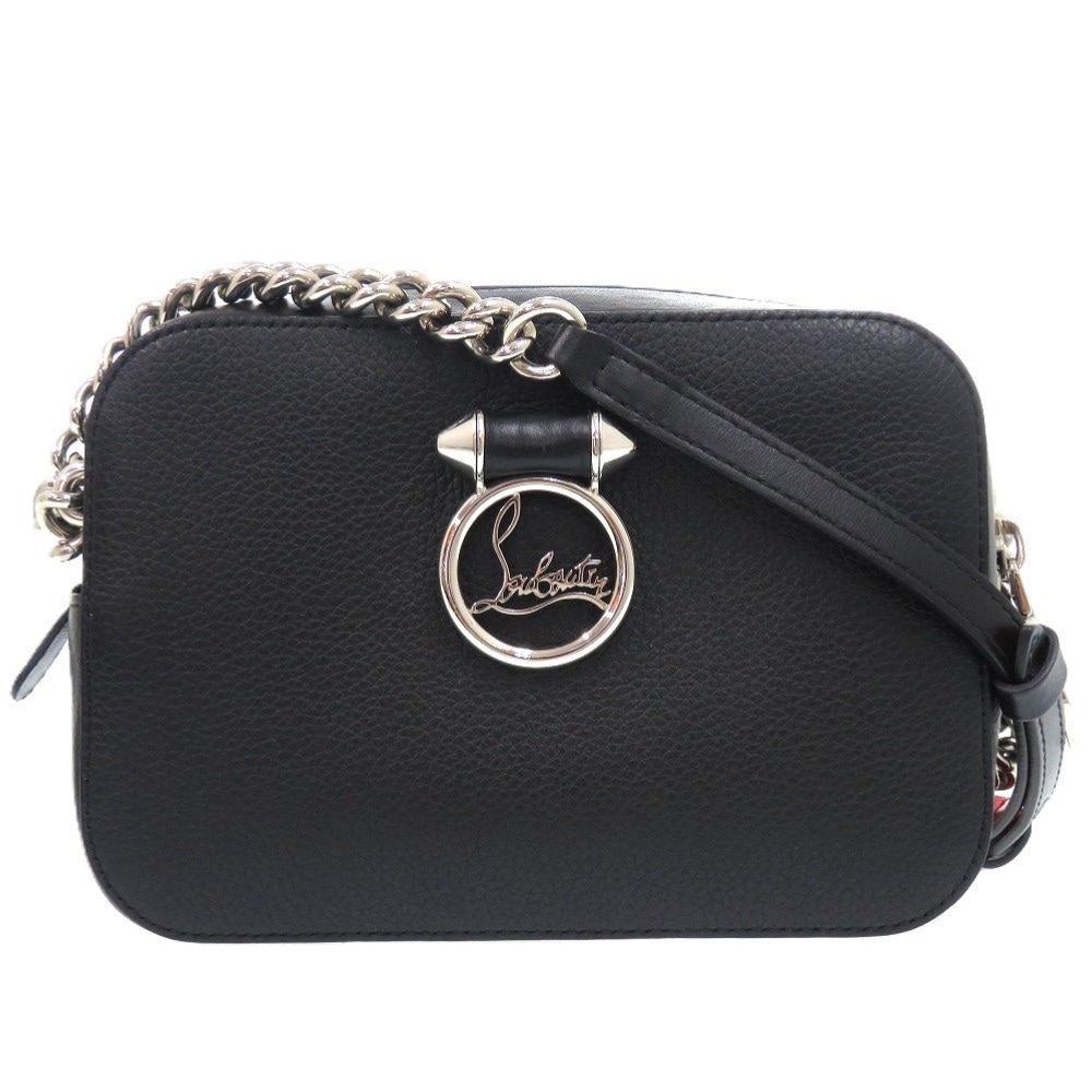 新品同様 チェーンショルダーバッグ ルビドゥ 1185090 ショルダーバッグ/レザー ブラック 0789【中古】 レディース