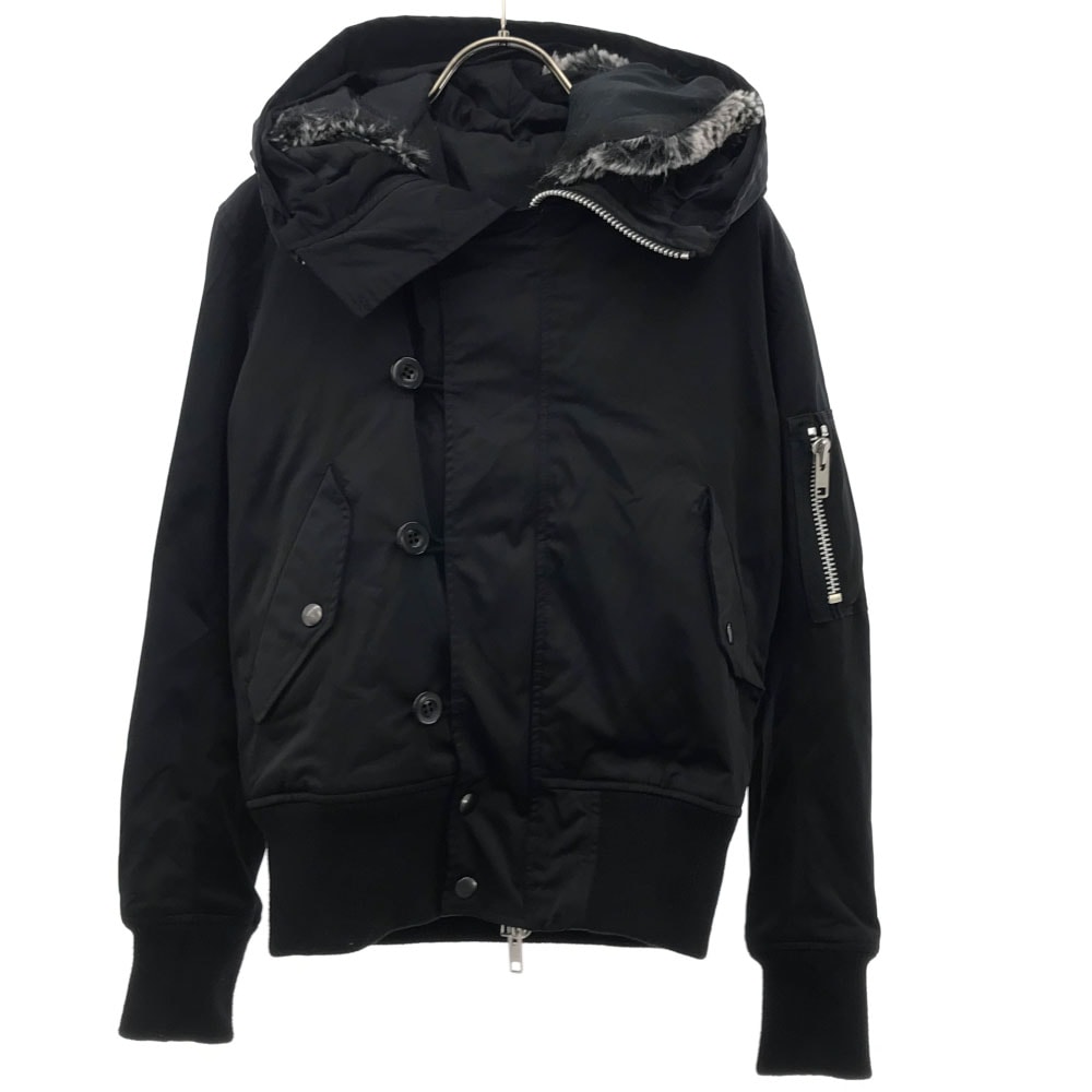 ドロイトベロ フード ライナー付き 中綿 ジャケット F ブラック DROIT BELLO レディース