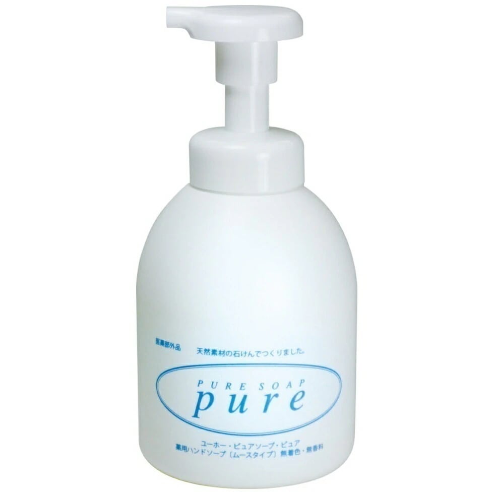ミッケル化学　泡ハンドソープ　薬用ピュアソープピュア　無香料・無着色　500ml×12本入【メーカー直送・代引き不可・時間指定不可】