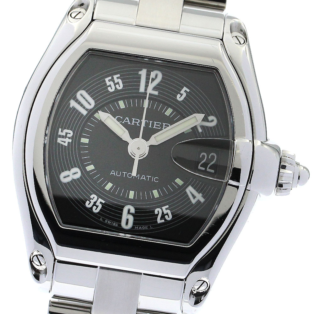カルティエ CARTIER W62004V3 ロードスターLM デイト 自動巻き メンズ _884099【中古】
