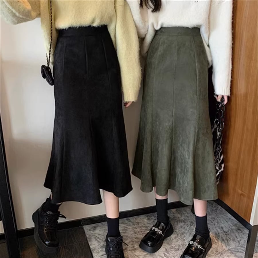 スカート 3色 ロングスカート ロング ミモレ丈 フレア Aライン シンプル ハイウエスト かわいい 大人可愛い きれいめ カジュアル 大人 おしゃれ お洒落 こなれ感 コンサバ系 ラフ 1 5,502円