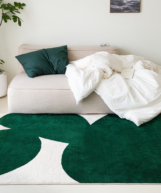 ELENAHEIM カット アウト シャギー ラグ (150 X 200)