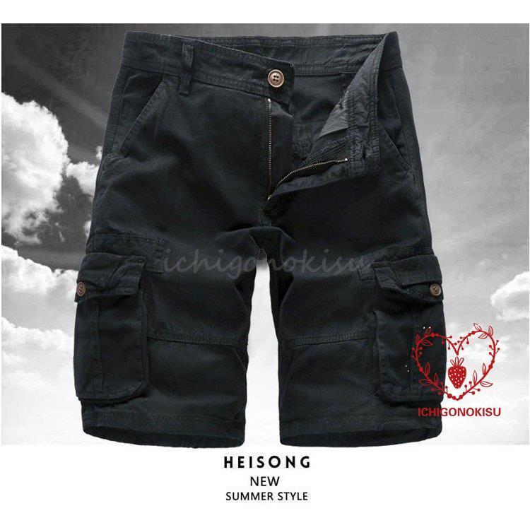 カーゴパンツ メンズ 作業着 夏 太め ミリタリー ショートパンツ ハーフパンツ 作業ズボン 無地 ゆったり カジュアル 半パン ボトムズ イージーパンツ オシャレ 4,727円