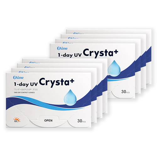 ワンデーUVクリスタ 30枚 (8箱)UVカット 高含水レンズ 両眼4ヵ月分