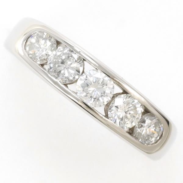 PT900 プラチナ リング 16.5号 ダイヤ 1.00 SI2～I1 鑑別書 ジュエリー 中古