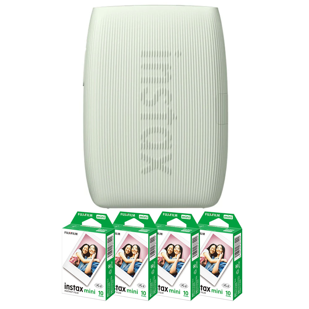 (フィルム40枚付)富士フィルム　スマートフォン用プリンター リンク3　SAGE GREEN（セージグリーン） INS MINI LINK3 SAGE GREEN